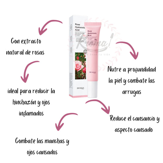 Crema Contorno de Ojos de Rosas — RosaGlow